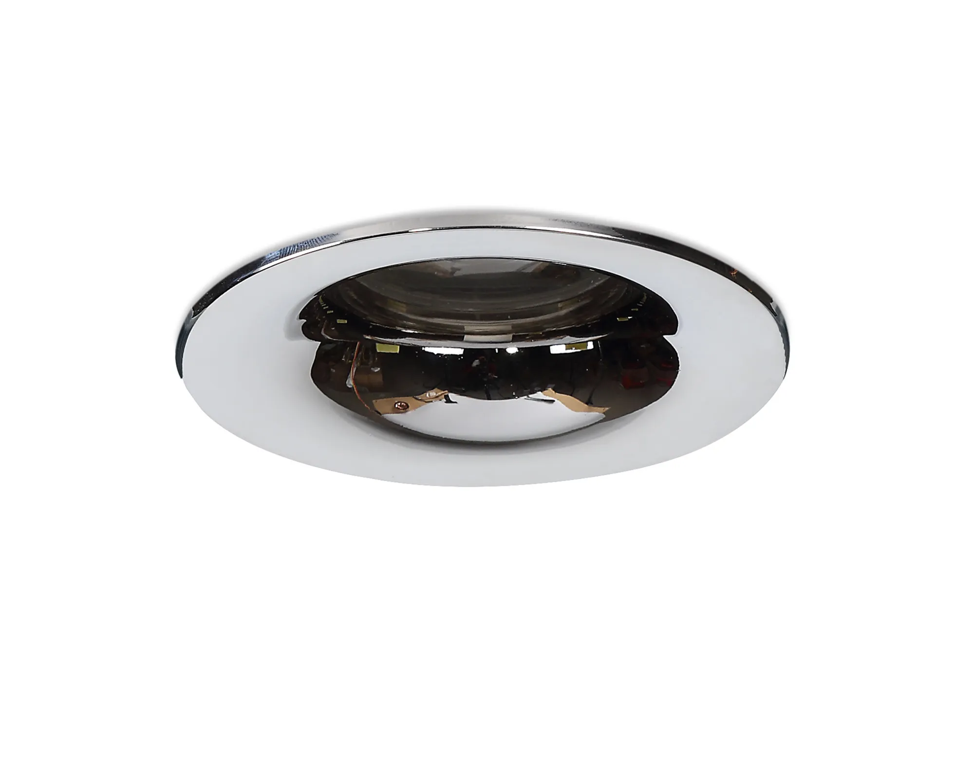 Bruve GU10 Recessed Round Polished Chrome IP65 Downlighter, Cut-Out 68mm DX200402  Dlux Bruve IP65